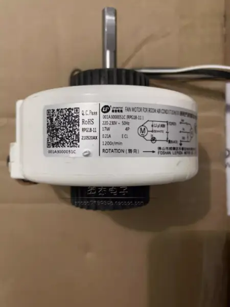 Vnitřní jednotka klimatizace Haier AC Motor ventilátoru RPG18-11 220-230V 50Hz 17W 1200r/min 001A3000051C