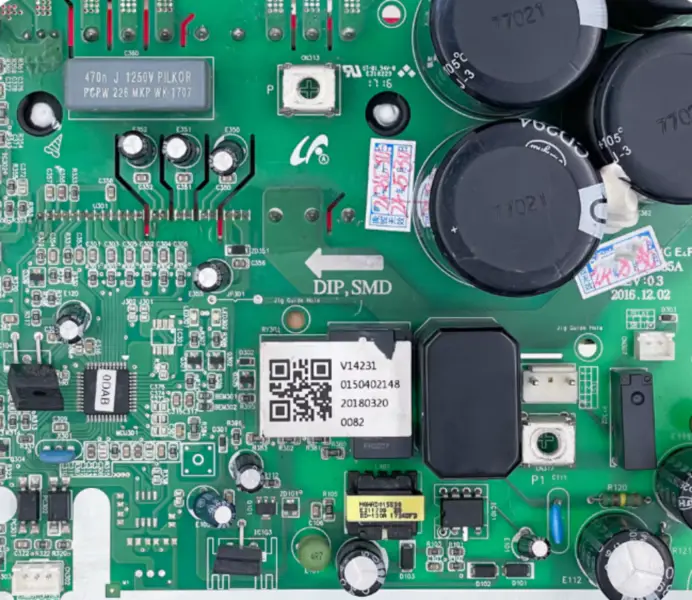 Řídicí deska venkovní jednotky klimatizace Haier 0150402148