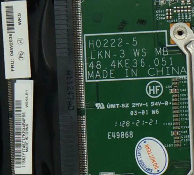 Základní deska Lenovo W520 T520 T520i PN:04W2036