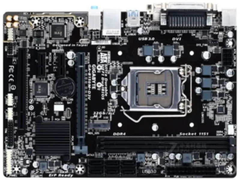 Gigabyte GA-B150M-D3V B150 základní deska LGA 1151 B150M-D3V DDR4 14NM CPU USB2.0 USB3.0