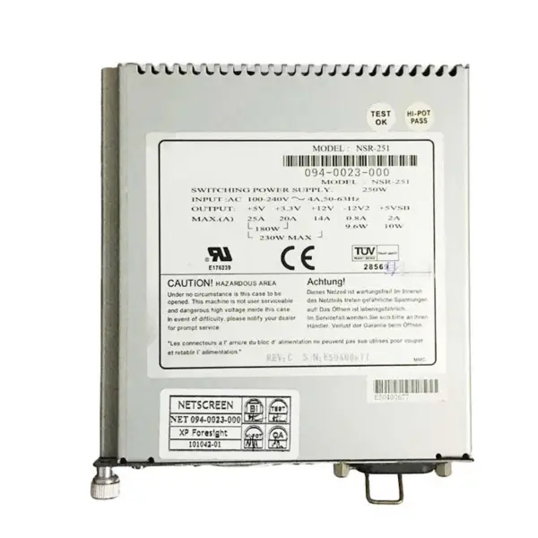 Nsr-251 pro Juniper Ns-500 094-0023-000 250w spínaný napájecí zdroj