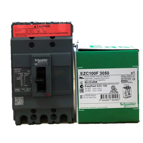 Elektrický jistič Schneider EasyPact 100F 50A