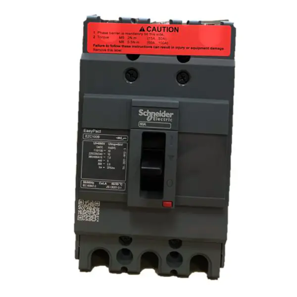 3pólový jistič s lisovanou skříní Easypact EZC100B 3P60A