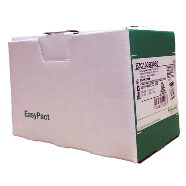 3pólový jistič s lisovanou skříní Easypact EZC100B 3P60A