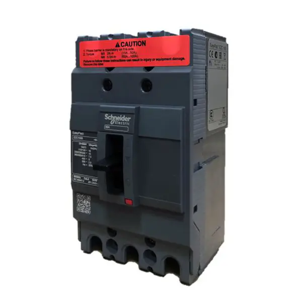 3pólový jistič s lisovanou skříní Easypact EZC100B 3P50A