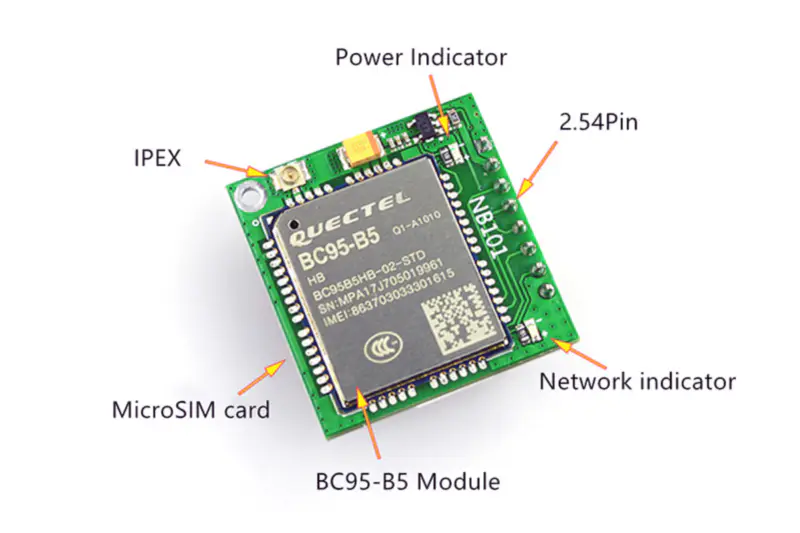 LTE BC28 NB-IoT Modul B1 B3 B8 B5 B20 B28 frekvence LCC balení Design balení kompatibilní s Quectel GSM / GPRS modulem