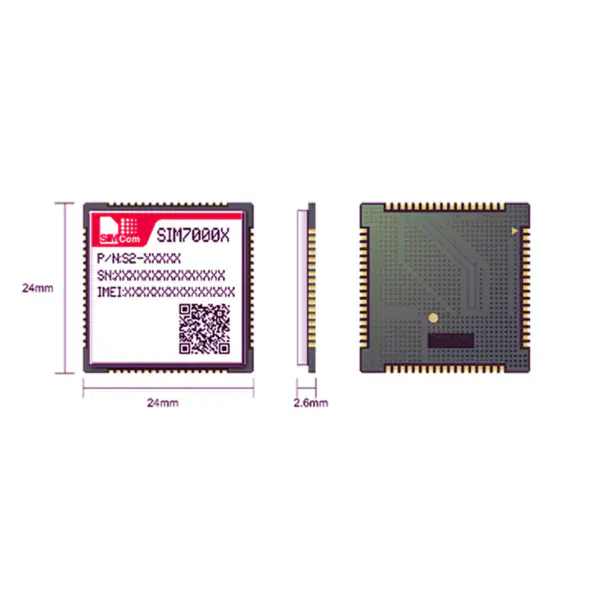 SIMCOM SIM7000E SIM7000E-N LTE-FDD B3/B8/B20/B28 NB-IoT Modul konkurenceschopný se SIM900 a SIM800F