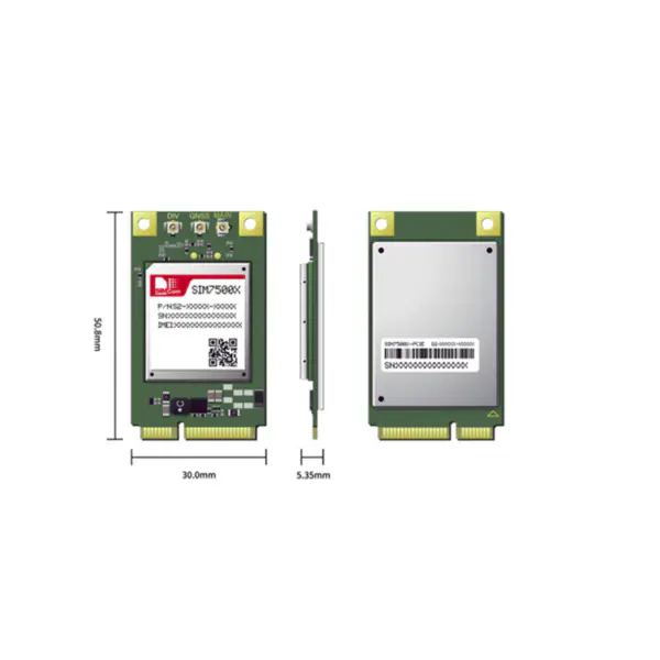 SIMCOM SIM7500AD LTE CAT-1 modul LTE-FDD B2/B4/B12 WCDMA B2/B5 LGA balení podporuje T-Mobile Přijímač GNSS s více konstelacemi