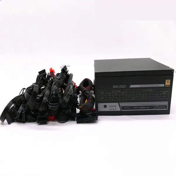 HKC 80plus Gold 1080TI Speciální napájecí zdroj pro 6 karet 8 karet a 12 karet Napájecí zdroj 2000W