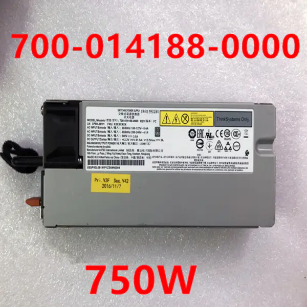 Zdroj napájení pro Lenovo ThinkSystem 750W spínaný zdroj 700-014188-0000