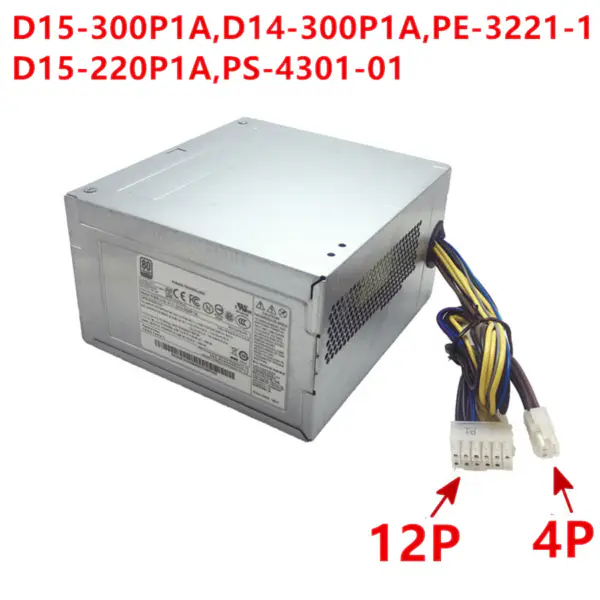 Zdroj napájení pro Acer 430 630 730 B10 E500 7500 12pinový 300W napájecí zdroj D15-300P1A D14-300P1A PE-3221-1 D15-220P1A PS-4301-01
