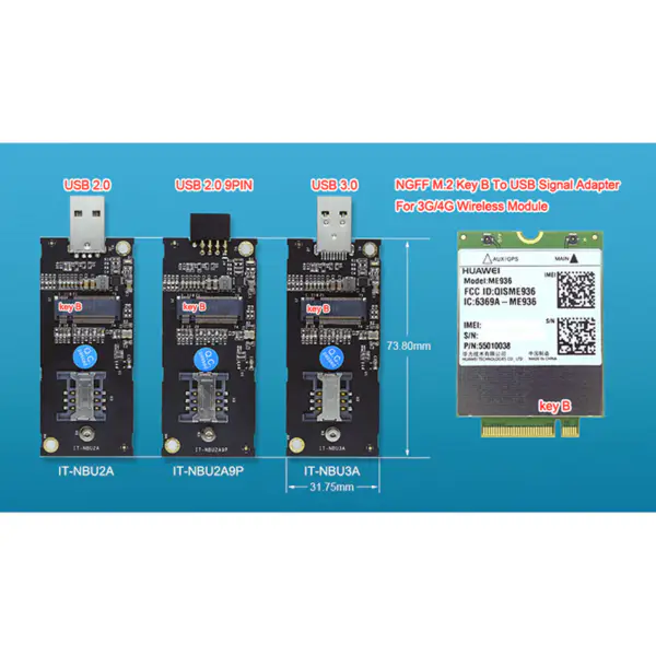 GSM GPRS 2G 3G LTE 4G NB-iot modul vestavěný na desce plošných spojů patch anténa ipx konektor IPEX rozhraní RG1.13 12cm kabel 8dbi