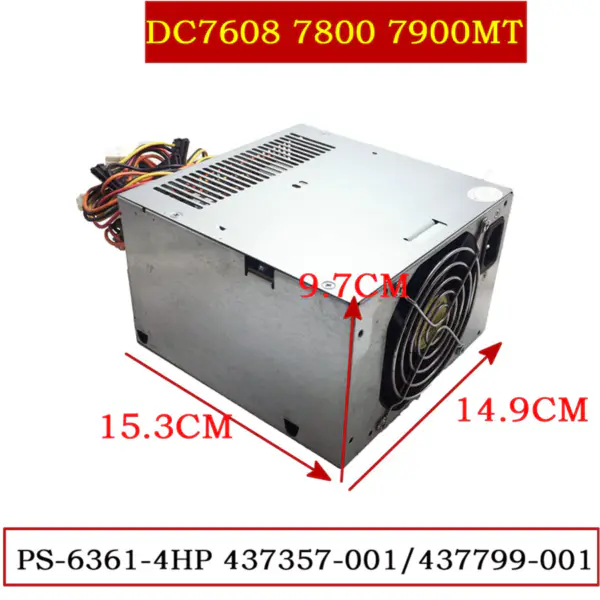 Zdroj napájení pro HP DC7800 DC7900 DC7608 MT 365W spínaný zdroj PS-6361-4HP 437357-001 437799-001
