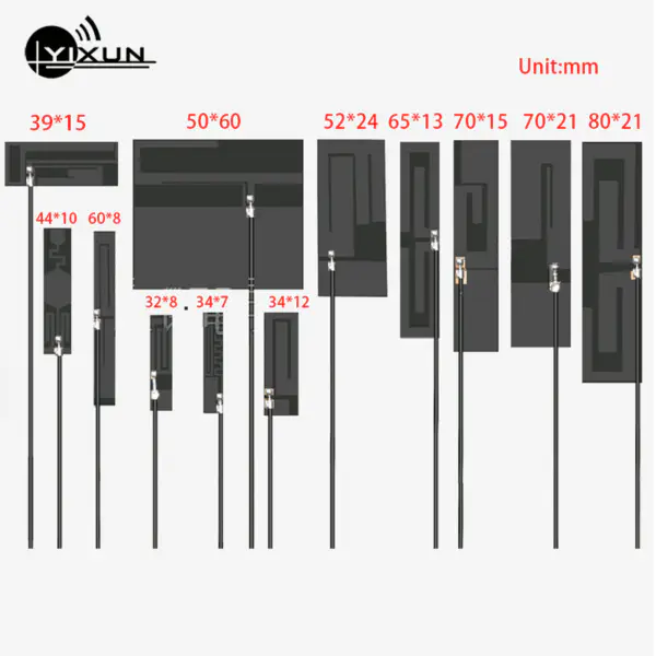 5G 4G 3G 2G GSM LTE NB-IoT plné pásmo interní modul PCB anténa IPEX rozhraní vysoký zisk 8dbi RG1.13 12cm kabel 600-6000MHz