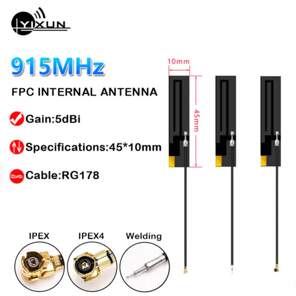 IPEX4 MHF4 FPC anténa 20 cm dlouhý kabel 4G NGFF M.2 interní anténa pro všechny karty M.2 WWAN, jako je EM06-E/EM06-A/EM06-J/EM06-LA