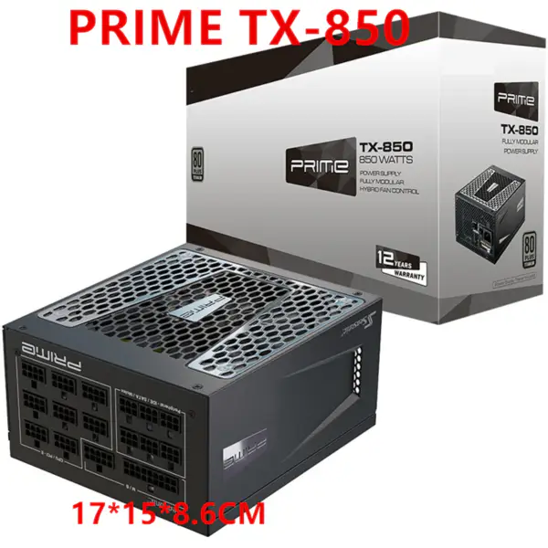 Zdroj napájení pro Seasonic Full Modular 80plus Titanium Silent 850W spínaný zdroj PRIME TX-850