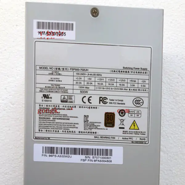 Advantech 80plus Bronze 2U 500W spínaný zdroj FSP500-702UH FSP500-702UN