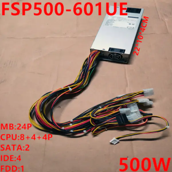 Zdroj napájení pro FSP 1U CPU8P*2 500W spínaný zdroj FSP500-601UE