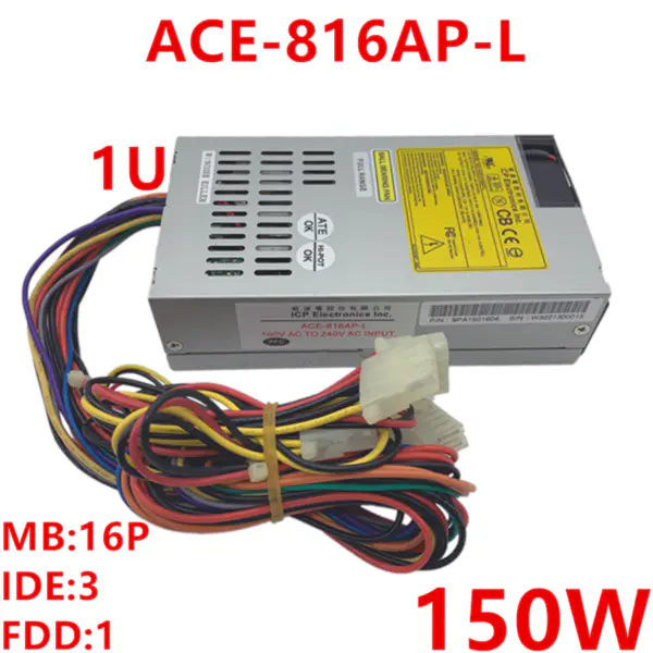 Zdroj napájení pro IEI FLEX Small 1U 16Pin 150W spínaný zdroj ACE-816AP-L