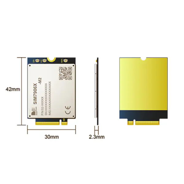 SIMCOM SIM7600A LCC LTE CAT-1 modul LTE-FDD B2/B4/B12 WCDMA B2/B5