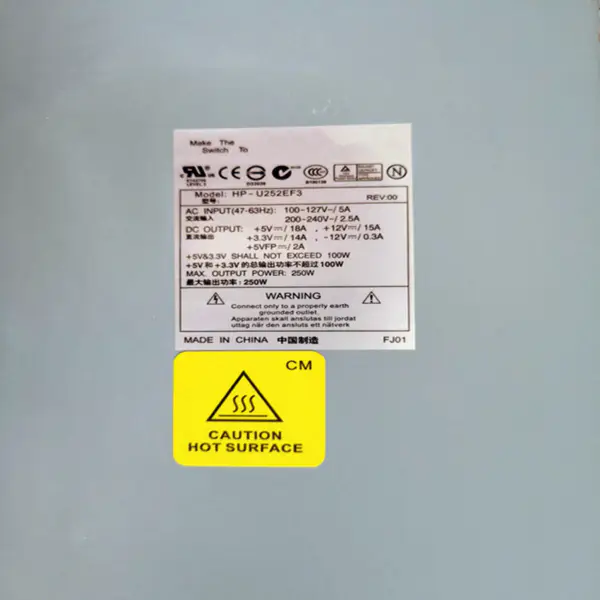 Zdroj napájení pro 250W spínaný zdroj napájení Hipro HP-U252EF3