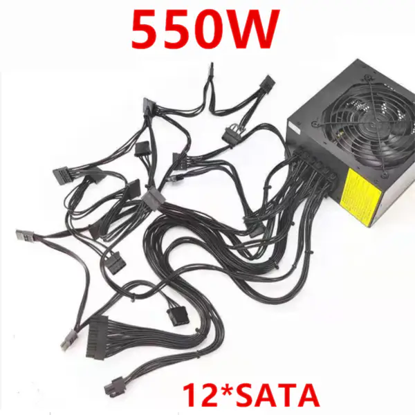 Speciální napájecí zdroj pro 12 pevných disků IPFS Napájecí zdroj pro více pevných disků Napájecí zdroj pro stolní počítače 12*SATA 550W