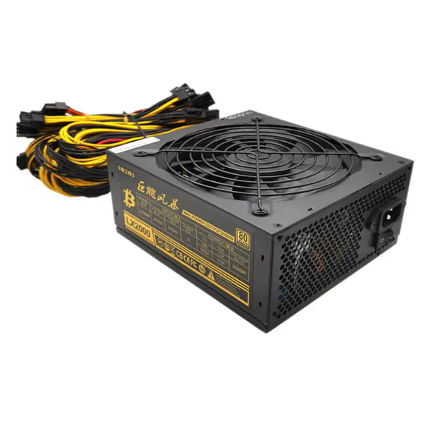 2000W napájecí zdroj Bitmain Dragon Storm LX2000W Vícekanálový serverový zdroj 16*(6+2Pin) pro GPU sestavy