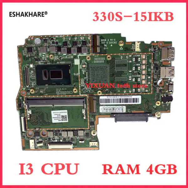 Lenovo 330S-15IKB 330S-14AST základní deska pro notebooky CPU I3-7100U/7020U RAM 4GB DDR4
