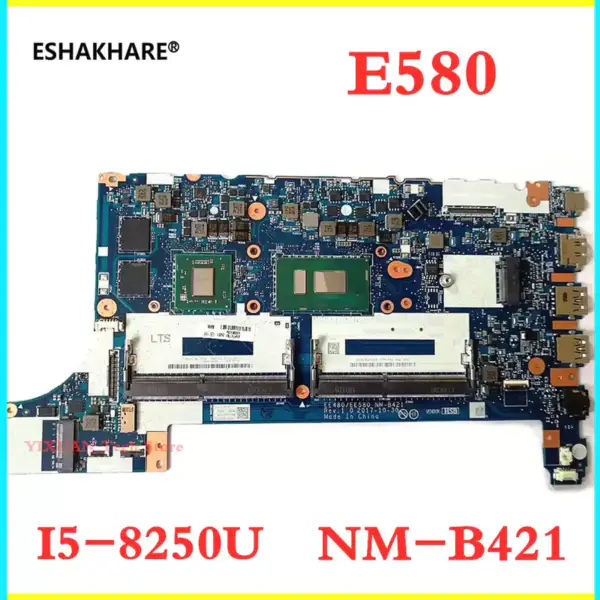Základní deska notebooku Lenovo Thinkpad E480 E580 EE480 EE580 NM-B421 Základní deska i5-8250U RX550 2G