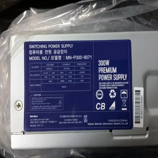 Napájecí zdroj Dell/Lenovo/HP TFX 300W MN-P300-8071 PCA023 HP-D2506A0 PC6038 HK340-71FP TFX0250AWWA TFX0250P5W PS-5251