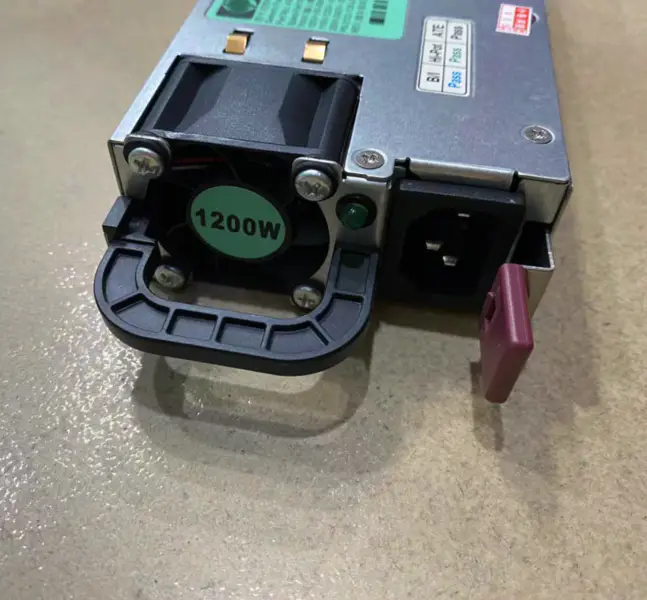 1200W serverový zdroj napájení 490594-001 438203-001 498152-001 HSTNS-PL11 + rozbočovací deska + 12ks PCIe 6Pin na 6+2Pin kabel