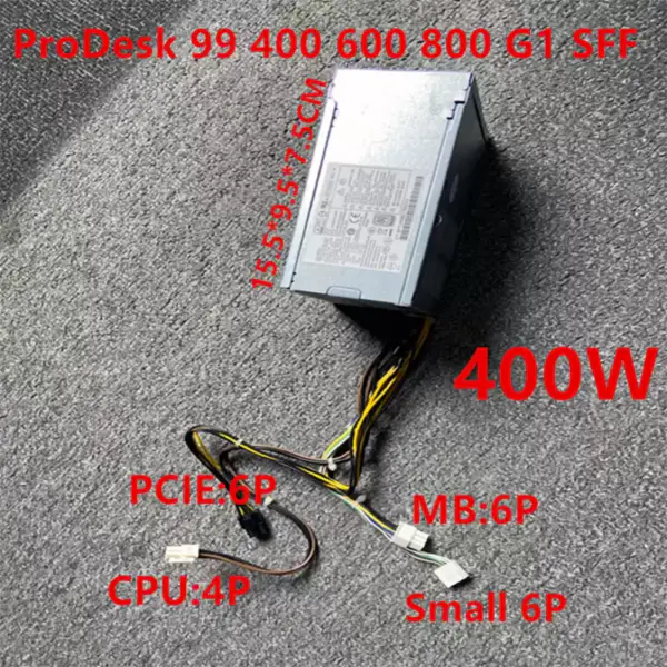 Zdroj napájení pro HP ProDesk 400 600 800 G1 99 G1 Z230 SFF 6Pin 400W PCE009 D12-240P2A D12-240P3B PS-4241-2HF PCE011
