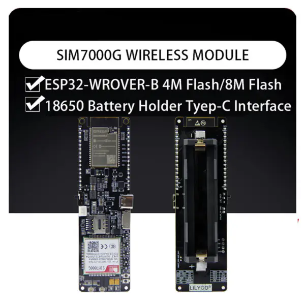 SIMCOM LTE Cat4 modul SIM7600E-H SIM7600SA-H SIM7600G-H MCU32 ESP32-WROVER-B WIFI bluetooth bezdrátová vývojová deska