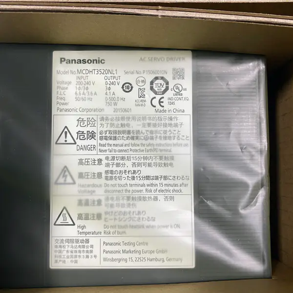 Panasonic AC Servo Driver 200-240V 750W MCDHT3520NL1