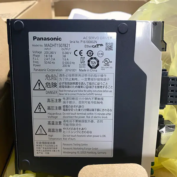 Panasonic AC Servo Driver 200-240V 200W MADHT1507B21