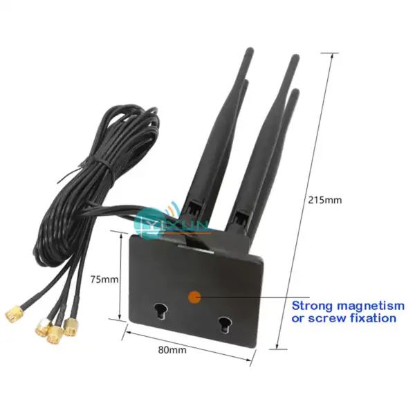 LTE 4G anténa SMA konektor 12DBi s vysokým ziskem 700-2700mhz vodotěsná anténa RG174 3m kabel pro router Huwei B593 B890 ZTE