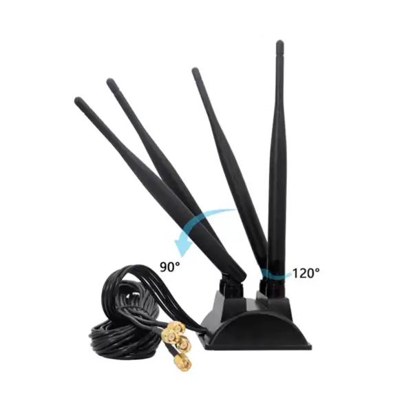 LTE 4G anténa SMA konektor 12DBi s vysokým ziskem 700-2700mhz vodotěsná anténa RG174 3m kabel pro router Huwei B593 B890 ZTE