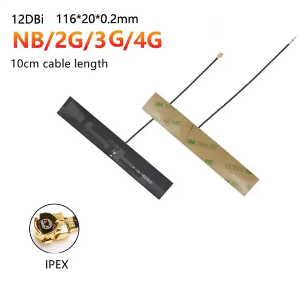 Venkovní vodotěsná externí anténa GSM GPRS DTU pro chytré koncové zařízení SMA samec 50cm-3m kabel