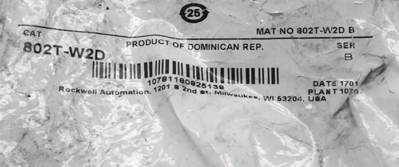 Allen-Bradley 802TW2D