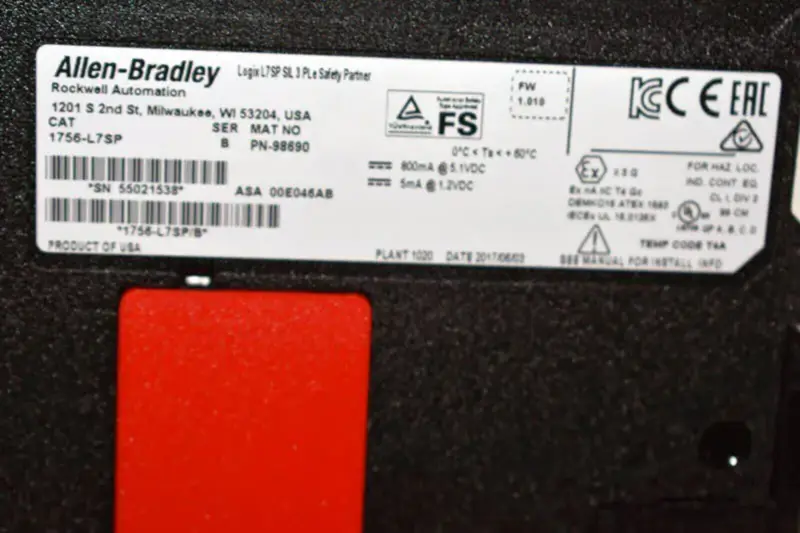 Allen-Bradley 1756-L7SP