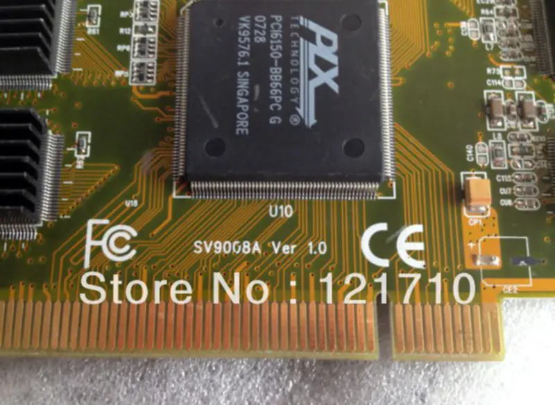 SV9008A VER 1.0 PCI rozhraní 8kanálový video vstup a 8kanálový audio vstup průmyslová základní deska
