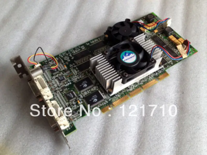 HP Fire GL4 128MB TV-Out Dual DVI AGP Grafická karta A7226-60520 A7226-69520 průmyslová základní deska