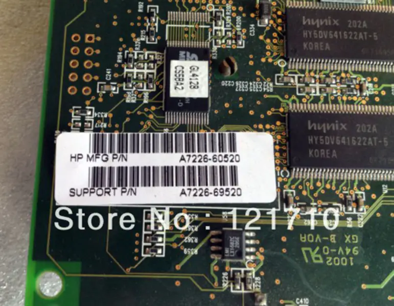 HP Fire GL4 128MB TV-Out Dual DVI AGP Grafická karta A7226-60520 A7226-69520 průmyslová základní deska