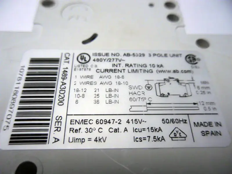 Allen-Bradley 1489A3D200