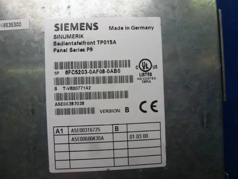 Siemens 6FC5203-0AF08-0AB0
