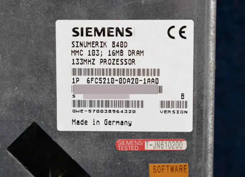 Siemens 6FC5210-0DA20-1AA0