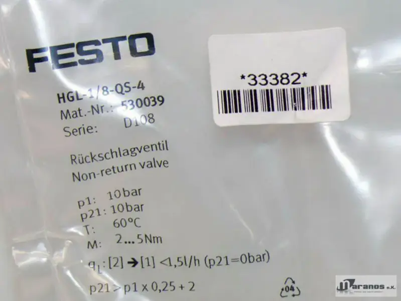 Festo HGL-1/8-QS-4