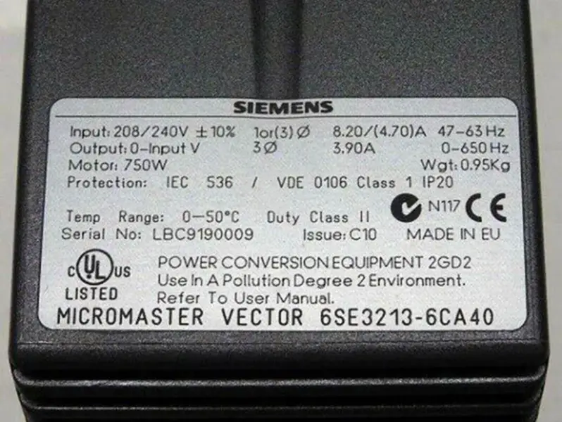 Siemens 6SE3213-6CA40