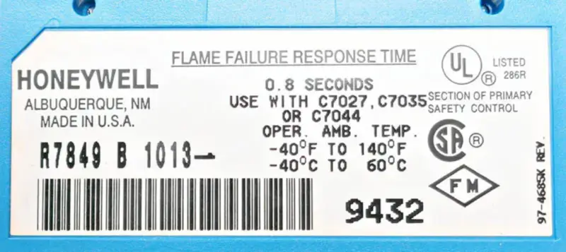 Honeywell R7849B1013