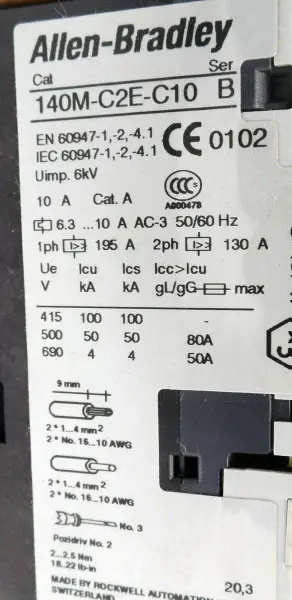 Allen-Bradley 140MC2EC10
